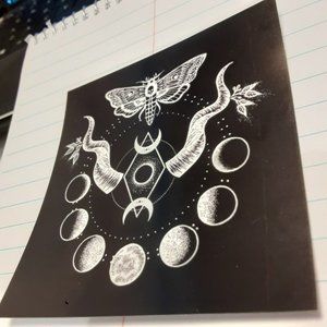 Mystical Majesty Sticker Phases Of The Moon Enter The Realm